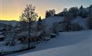 view from the balcony in winter