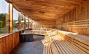 Außensauna Innenansicht