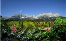 Aussicht vom Balkon auf den Wilden Kaiser