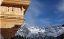 Balkon mit Aussicht Winter