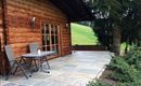 Chalet Julia Sommer Terrasse