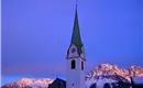 Church of Ellmau in the evening