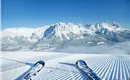 Skipiste mit Blick zum Wilden Kaiser