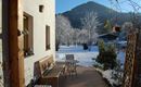 Vorm Haus im Winter