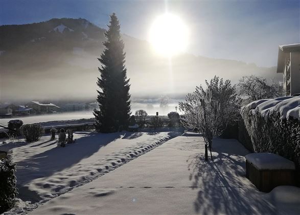 unser Garten im Winter