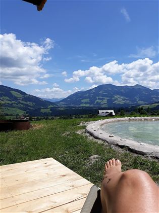 Weberhof Sommer, Schwimmteich