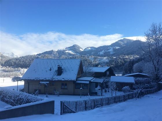 Winter Häusl und Saunahütte m Hohe Salve