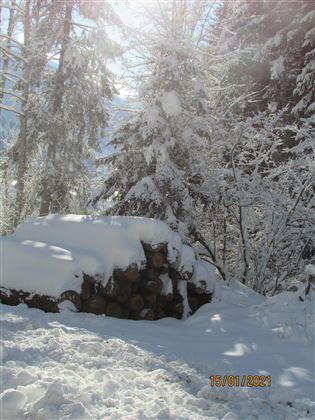 Winter ums Ferienhaus