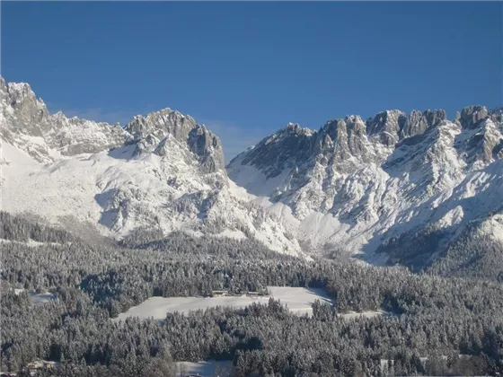 Winter Wilder Kaiser Ansicht