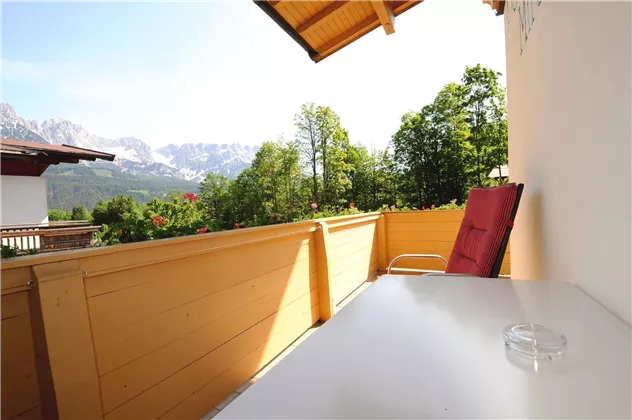 Sicht Balkon Wilder Kaiser